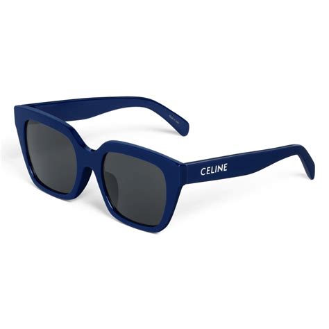 celine monochroms 03 sunglasses in acetate navy blue|LUXURY ACETATE CELINE MONOCHROMS SUNGLASSES .